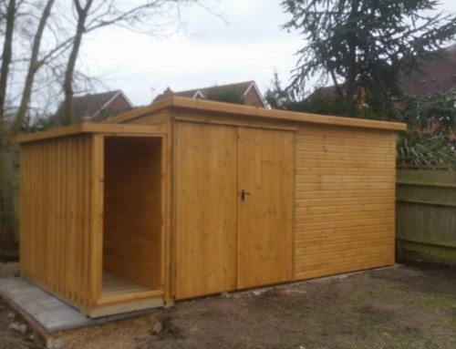 Storage Shed with Double Doors